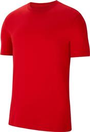 Nike Team Club 20 Αθλητικό Ανδρικό T-shirt Κόκκινο Μονόχρωμο