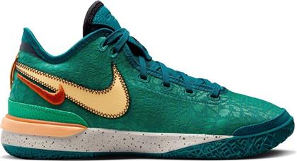 Nike Zoom Lebron Nxxt Gen Ψηλά Μπασκετικά Παπούτσια Geode Teal / Melon Tint / Stadium Green / Campfire Orange
