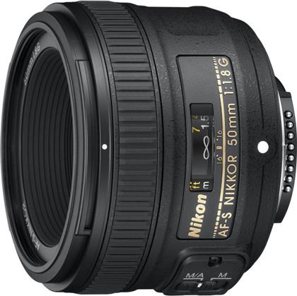 Nikon Full Frame Φωτογραφικός Φακός AF-S Nikkor 50mm f/1.8G Σταθερός για Nikon F Mount Black από το Kotsovolos