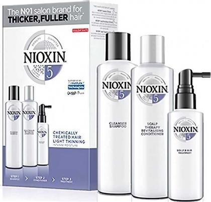 Nioxin System 5 Trial Kit Σετ Θεραπείας Μαλλιών με Σαμπουάν 3τμχ