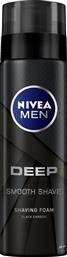 Nivea Men Deep Black Carbon Αφρός Ξυρίσματος 200ml