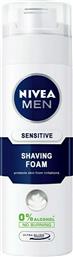 Nivea Men Sensitive 0% Alchohol Αφρός Ξυρίσματος για Ευαίσθητες Επιδερμίδες 200ml από το Esmarket