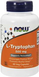 Now Foods L-Tryptophan 500mg 60 φυτικές κάψουλες