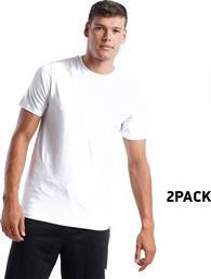 Nuff Ανδρικό T- Shirt 2 Τεμάχια 52120151-02/02 White & White από το Cosmos Sport