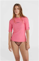 O'neill Bidart Skin S S Γυναικεία Κοντομάνικη Αντηλιακή Μπλούζα Ροζ από το Plus4u