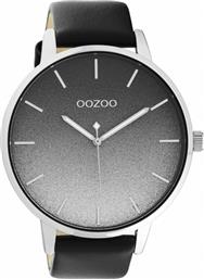Oozoo Timepieces Ρολόι με Μαύρο Δερμάτινο Λουράκι από το Public