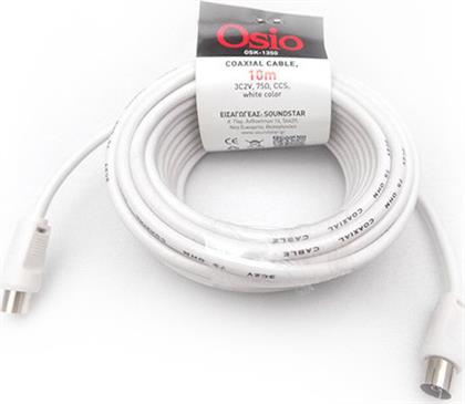 Osio Antenna Cable Coax male - Coax female 10m (OSK-1350) από το Esmarket