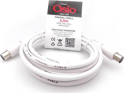 Osio Antenna Cable Coax male - Coax female 2.5m (OSK-1330) από το Esmarket