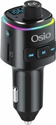Osio FM Transmitter Αυτοκινήτου με Bluetooth / MicroSD / Type-C / USB