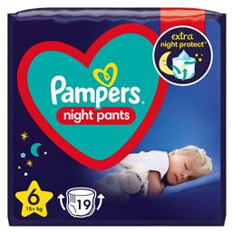 Night Pants Πάνες Βρακάκι No. 6 για 15+kg 19τμχ Pampers από το e-Fresh