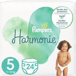 Pampers Harmonie Πάνες με Αυτοκόλλητο No. 5 για 11-16kg 24τμχ από το e-Fresh