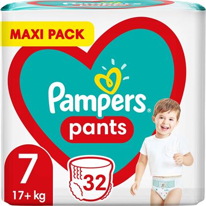 Pampers Pants Πάνες Βρακάκι No. 7 για 17+kg 32τμχ από το Pharm24