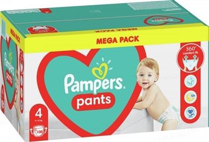 Pampers Pants Πάνες Βρακάκι No. 4 για 9-15kg 108τμχ