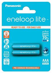 Eneloop Lite Επαναφορτιζόμενες Μπαταρίες AAA Ni-MH 550mAh 1.2V 2τμχ Panasonic από το e-shop