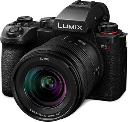 Panasonic Mirrorless Φωτογραφική Μηχανή Lumix S5 II Full Frame Kit (Lumix S 20-60mm F3.5-5.6) Black από το e-shop