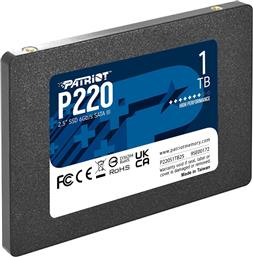 Patriot P220 SSD 1TB 2.5'' SATA III από το e-shop