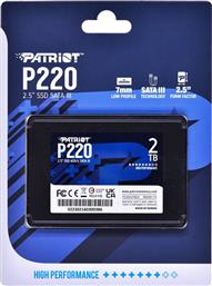 Patriot P220 SSD 2TB 2.5'' SATA III από το e-shop