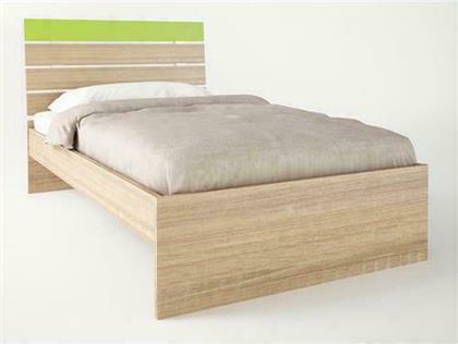 Παιδικό Κρεβάτι Ημίδιπλο για Στρώμα 110x190cm Πράσινο Δρυς Νότα από το Designdrops