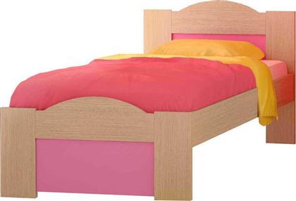 Παιδικό Κρεβάτι Ημίδιπλο για Στρώμα 110x190cm Ροζ Δρυς Κύμα από το Designdrops