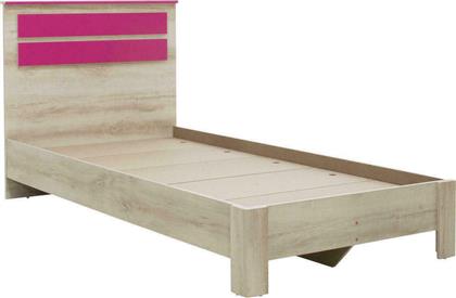 Παιδικό Κρεβάτι Μονό για Στρώμα 100x200cm Ροζ Looney