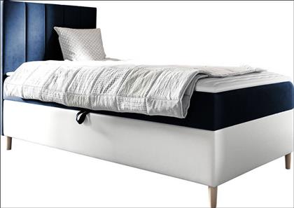 Παιδικό Κρεβάτι Μονό με Στρώμα 100x200cm Μπλε Maja I