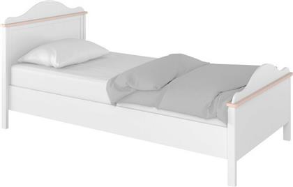 Παιδικό Κρεβάτι Μονό με Στρώμα 90x200cm Λευκό Luna από το Polihome