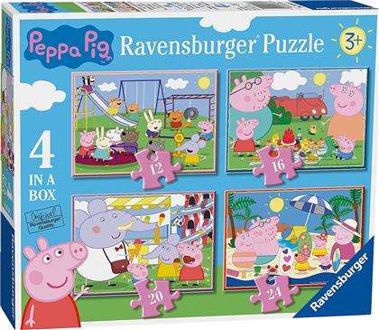 Παιδικό Puzzle Peppa Pig 4 in a Box 72pcs Ravensburger