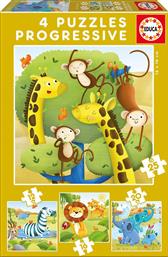Παιδικό Puzzle Wild Animals 12pcs για 3+ Ετών Educa από το Plus4u