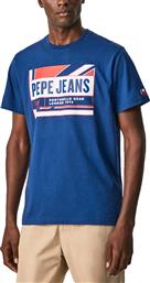 Pepe Jeans Ανδρικό T-shirt Κοντομάνικο Μπλε από το Plus4u