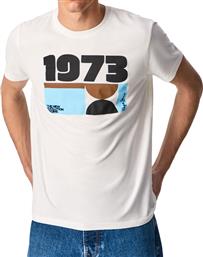 Pepe Jeans Ανδρικό T-shirt Natural με Στάμπα από το Plus4u
