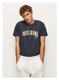 Pepe Jeans Ανδρικό T-shirt Navy Μπλε με Λογότυπο από το Plus4u
