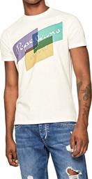 Pepe Jeans Morrison Ανδρικό T-shirt Με Στάμπα Λευκό από το Tobros