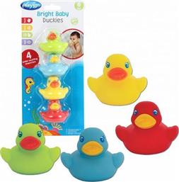Playgro Bright Baby Duckies Παπάκια Μπάνιου για 6+ Μηνών 4τμχ