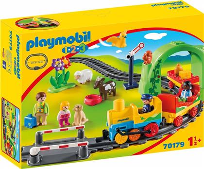 Playmobil 123 Σετ Τρένου με Ζωάκια και Επιβάτες για 1.5+ ετών από το e-shop