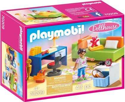 Playmobil Dollhouse Eφηβικό Δωμάτιο για 4+ ετών