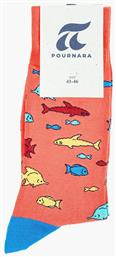 Pournara Fish Ανδρικές Κάλτσες Με Σχέδια Ροζ 211-205