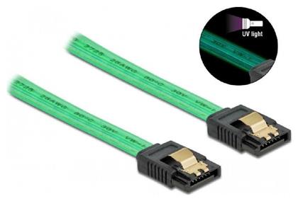 Powertech 7-Pin SATA III male - 7-Pin SATA III male Cable 0.7m Πράσινο (CAB-W036) από το Public