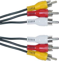 Powertech Cable 3x RCA male - 3x RCA male 3m (CAB-R005)