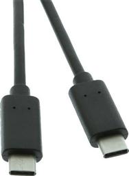 Powertech Regular USB 2.0 Cable USB-C male - USB-C male Μαύρο 1m (CAB-UC009)