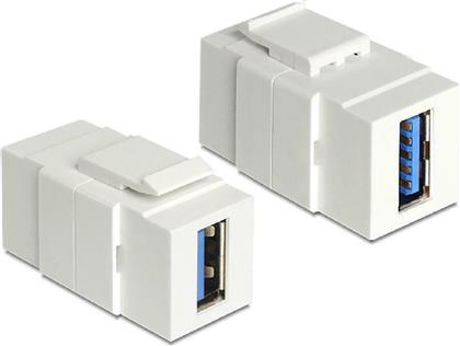 Powertech USB 3.0 Adapter για Patch Panel Λευκό