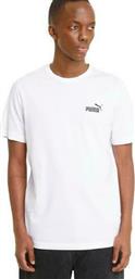 Puma Ανδρικό T-shirt Λευκό με Λογότυπο