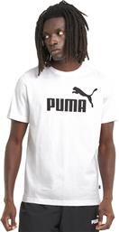 Puma Ανδρικό T-shirt Λευκό Με Στάμπα από το Spartoo