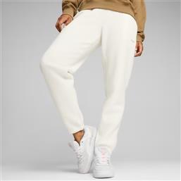 Puma Classics Παντελόνι Γυναικείας Φόρμας Λευκό Fleece από το SportsFactory