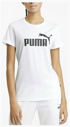 Puma Essential Γυναικείο Αθλητικό T-shirt Λευκό από το MybrandShoes