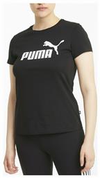 Puma Essential Γυναικείο Αθλητικό T-shirt Μαύρο από το Cosmos Sport