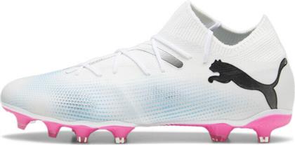 Puma Future 7 Match FG/AG Ψηλά Ποδοσφαιρικά Παπούτσια με Τάπες Λευκά από το MybrandShoes