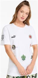 Puma Γυναικείο Αθλητικό T-shirt Λευκό