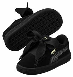 Puma Παιδικά Παπούτσια Πεζοπορίας Suede Heart SNK Inf Μαύρα από το MybrandShoes