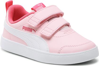 Puma Παιδικά Sneakers Courtflex με Σκρατς για Κορίτσι Ροζ από το Cosmos Sport