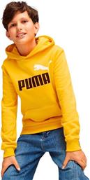 Puma Παιδικό Φούτερ με Κουκούλα και Τσέπες Κίτρινο από το SportsFactory